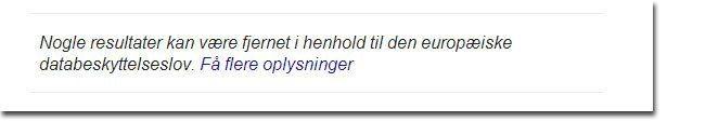 Retten til at- blive glemt