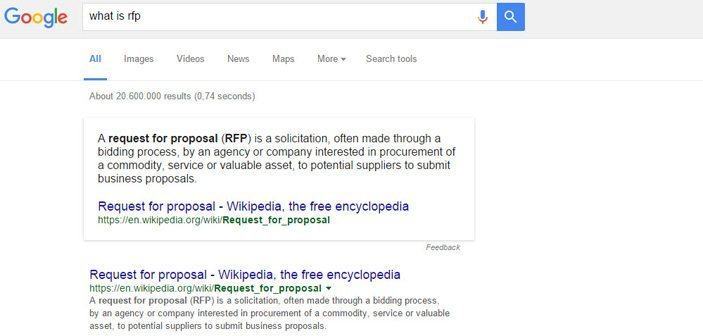 featured snippets fra google