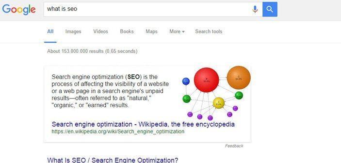 what is seo - featured snippet