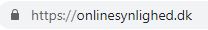 Eksempel på website med https vist i Chrome