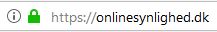 Eksempel på website med https vist i Firefox