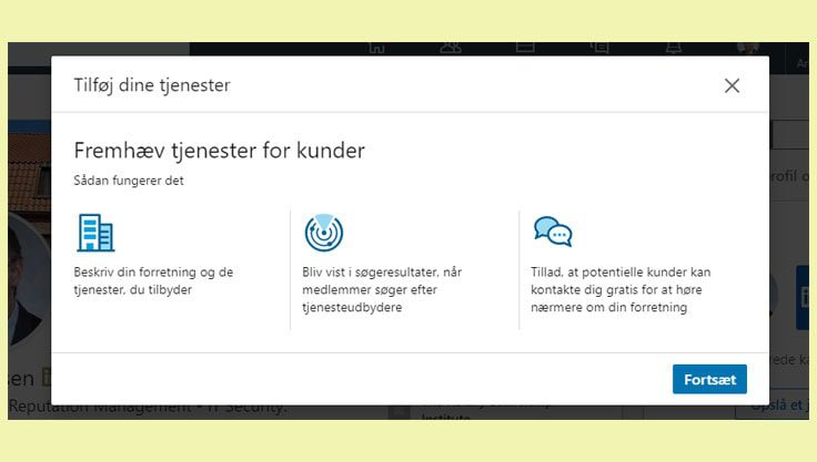 Fremhæv tjenester